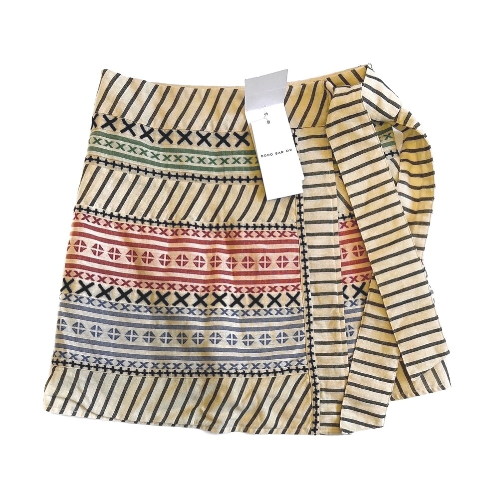 Dodo Bar Or Leonil Mini Wrap Skirt Colorful Women’s Size S
